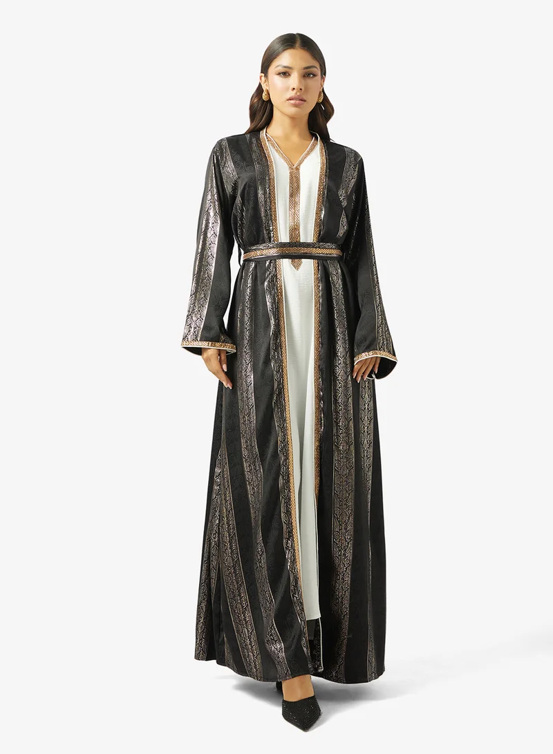 ARABIAN CLOSET LADIES ABAYA 2 PIECE WITH BELT
